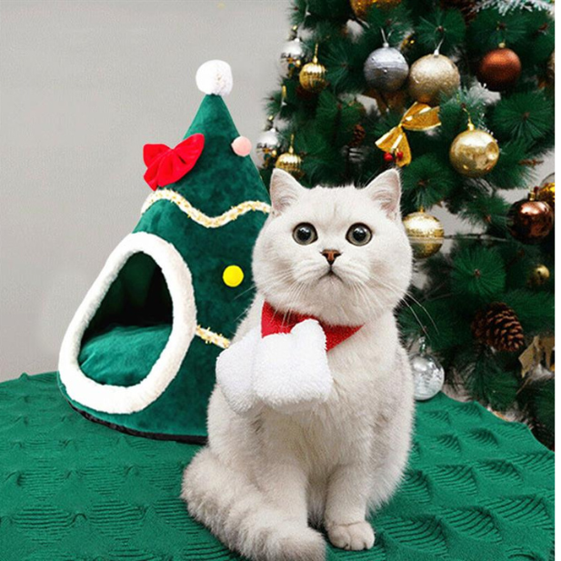 Cabane chat sapin de Noel La Patte Velue 2