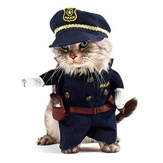 Costume de policier pour chat - La Patte Velue