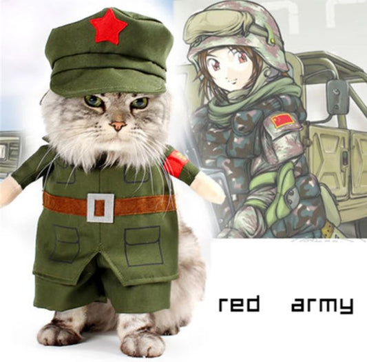 Costume militaire pour chat La Patte Velue 1