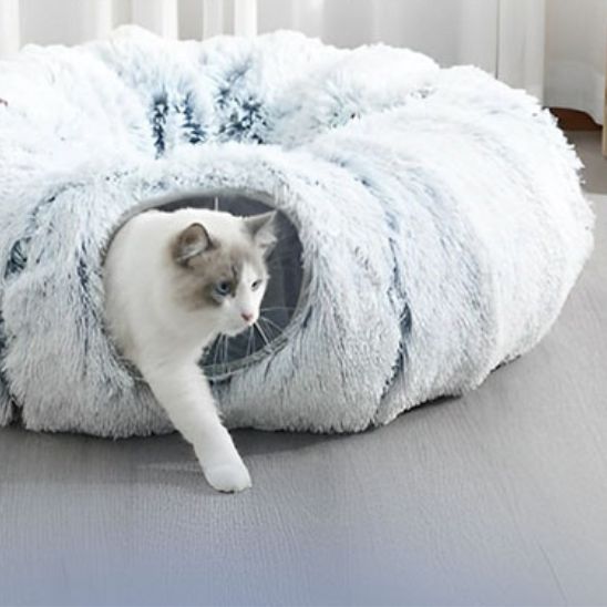 Coussin chat tunnel 2 en 1 La Patte Velue