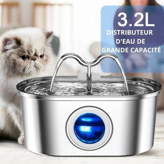 Fontaine à eau 3,2 L pour chats La Patte Velue 1