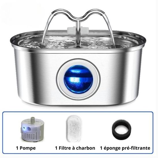 Fontaine à eau 3,2 L pour chats La Patte Velue 2