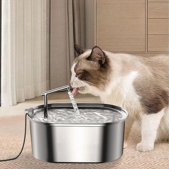 Fontaine eau chat avec filtre La Patte Velue 1