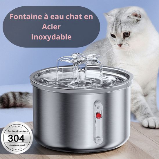 Fontaine à eau chat haut de gamme La Patte Velue 2