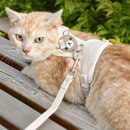 Harnais Chat Anti Evasion La Patte Velue