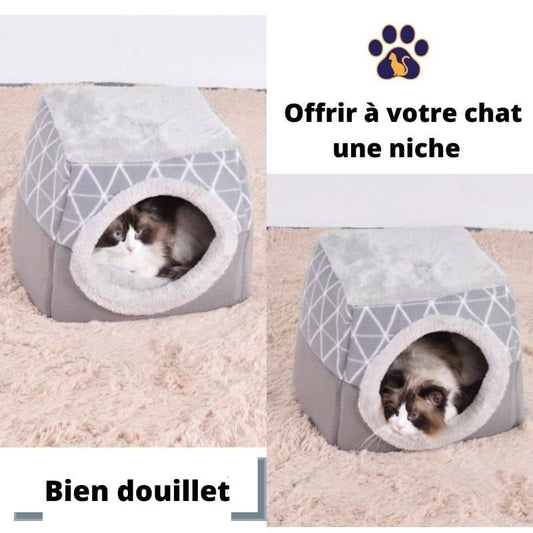 COCOON™ | 2 en 1 Lit-Niche pour les 4 saisons du chat
