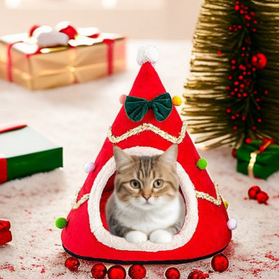 Cabane chat sapin de Noel La Patte Velue 3