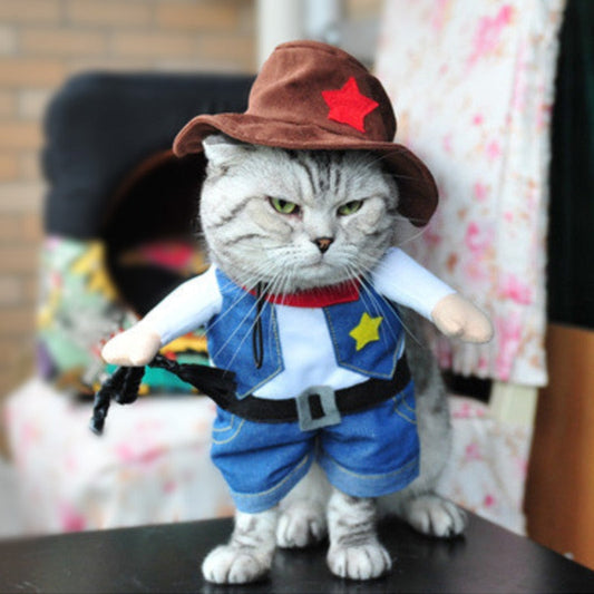 Costume de sherif pour chat La Patte Velue 1
