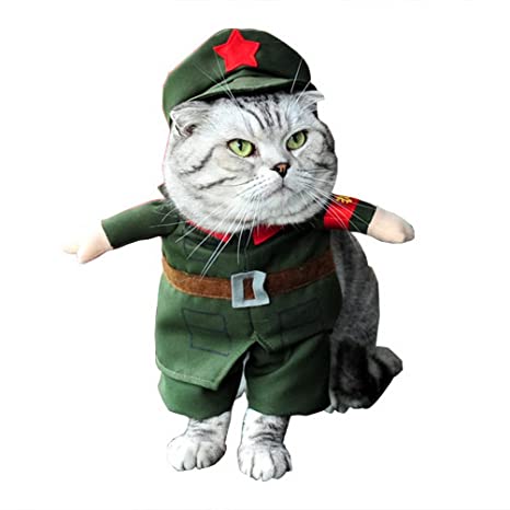 Costume militaire pour chat La Patte Velue