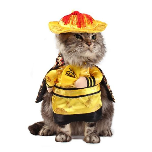 Costume pour chat L'empereur La Patte Velue