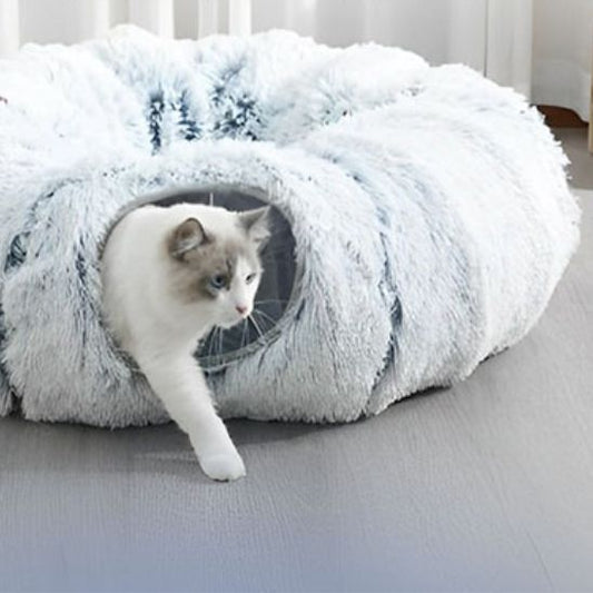 Coussin chat tunnel 2 en 1 La Patte Velue