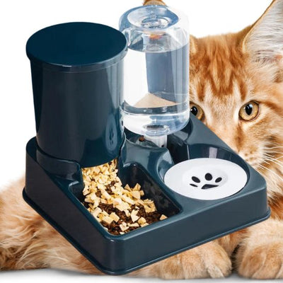 Distributeur Croquettes et Eau 2-en-1 La Patte Velue