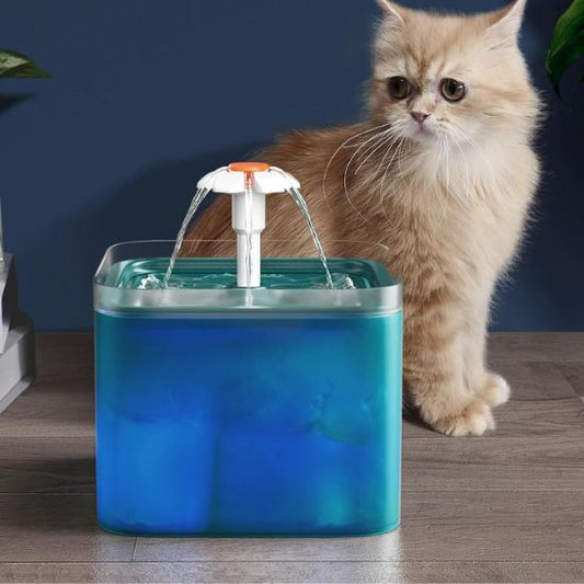 Fontaine à eau chat avec LED La Patte Velue 1