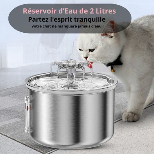 Fontaine à eau chat haut de gamme La Patte Velue 1