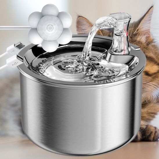 Fontaine inox chat 2L La Patte Velue 3