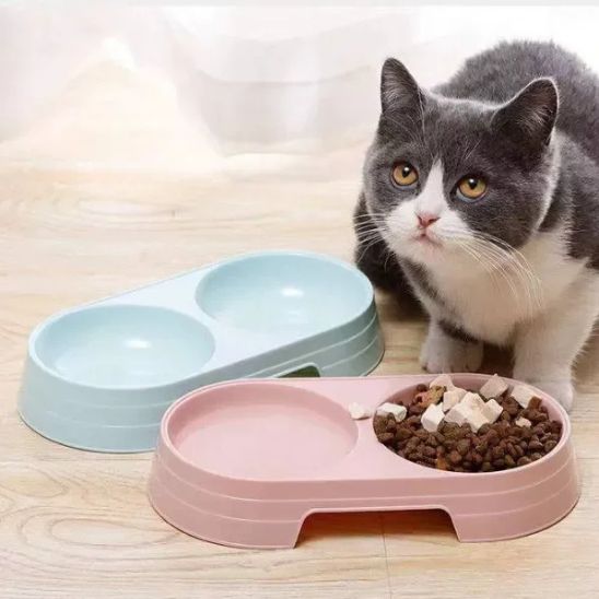 Gamelle Chat Double Bol La Patte Velue