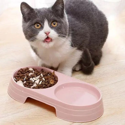 Gamelle Chat Double Bol La Patte Velue