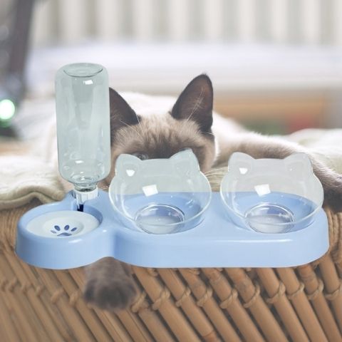 Gamelle chat triple La Patte Velue 2