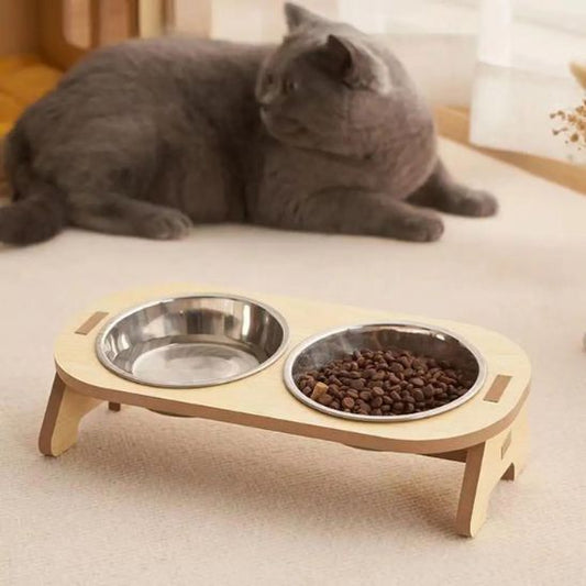 Gamelle surelevee pour chat La Patte Velue