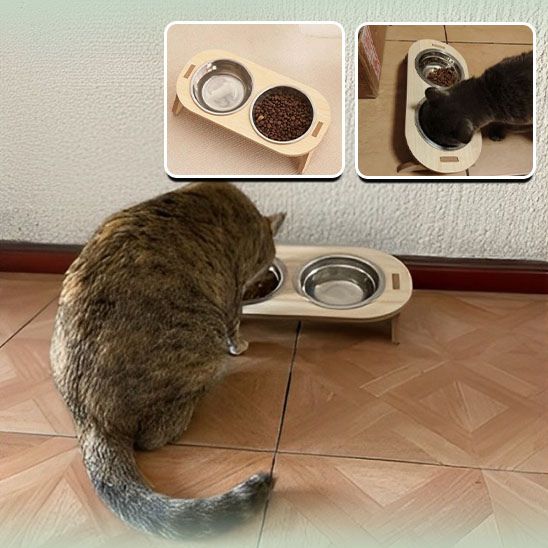 Gamelle surelevee pour chat La Patte Velue 2