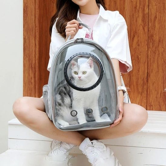 Sac a dos chat transparent La Patte Velue
