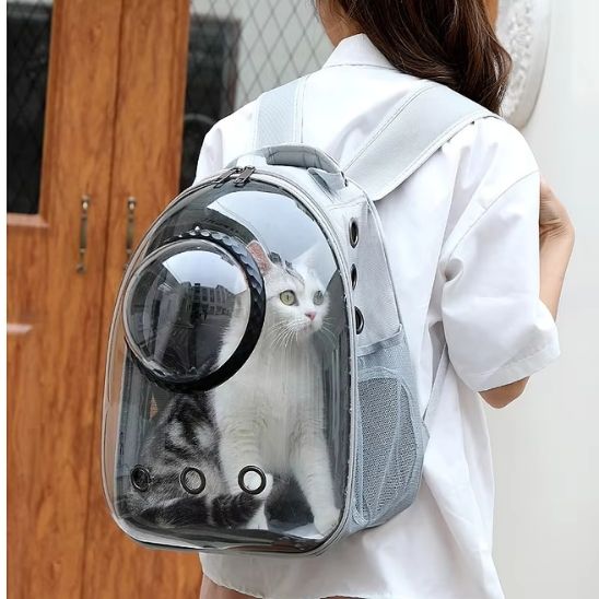 Sac a dos chat transparent La Patte Velue