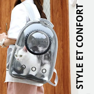 Sac a dos chat transparent La Patte Velue 2