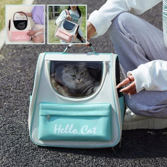 Sac a dos respirant pour chat La Patte Velue