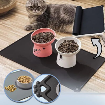 Tapis Gamelle Chat La Patte Velue